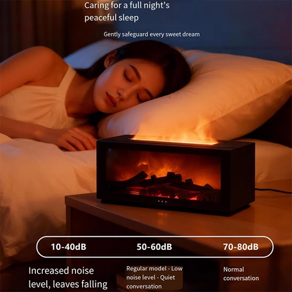 Fireplace Imitation Flame Humidifier Home Bedroom Colorful Atmosphere Lamp High-Value Essential Oil Aromatherapy Machine