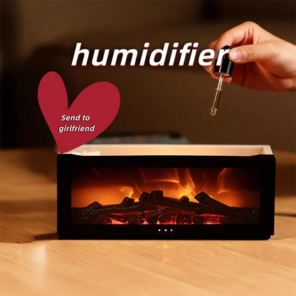 Fireplace Imitation Flame Humidifier Home Bedroom Colorful Atmosphere Lamp High-Value Essential Oil Aromatherapy Machine